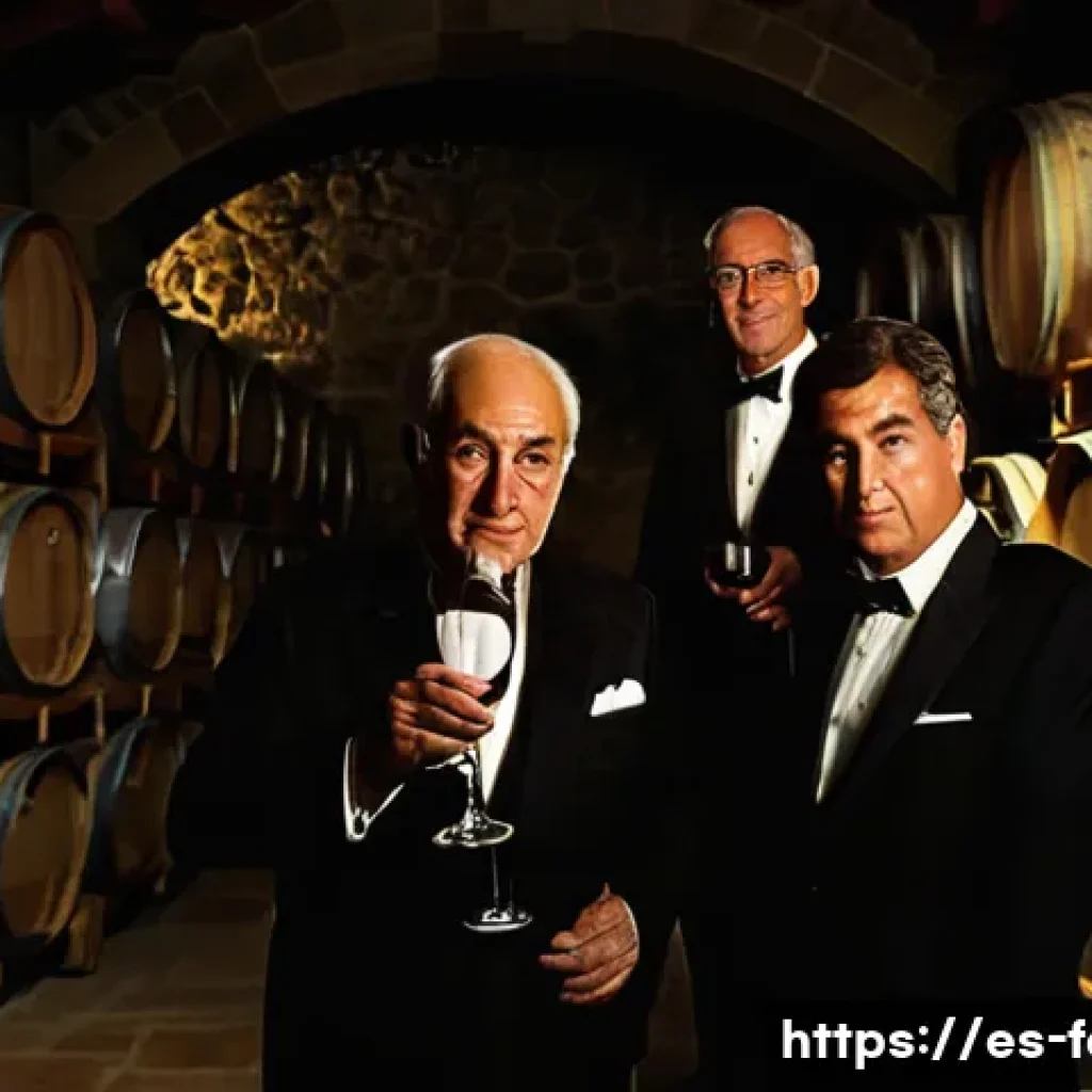 전통주 시음회 정보 - **Prompt:** A group of adults, dressed in elegant but comfortable attire, are gathered in a historic...